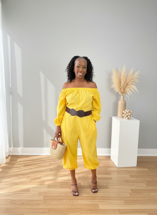 Vacay Balloon Lemondrop Jumpsuit