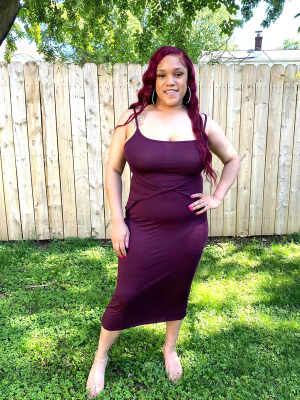 Plum Twist Maxi