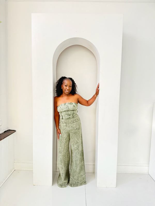 Livvy Denim Jumpsuit&nbsp;